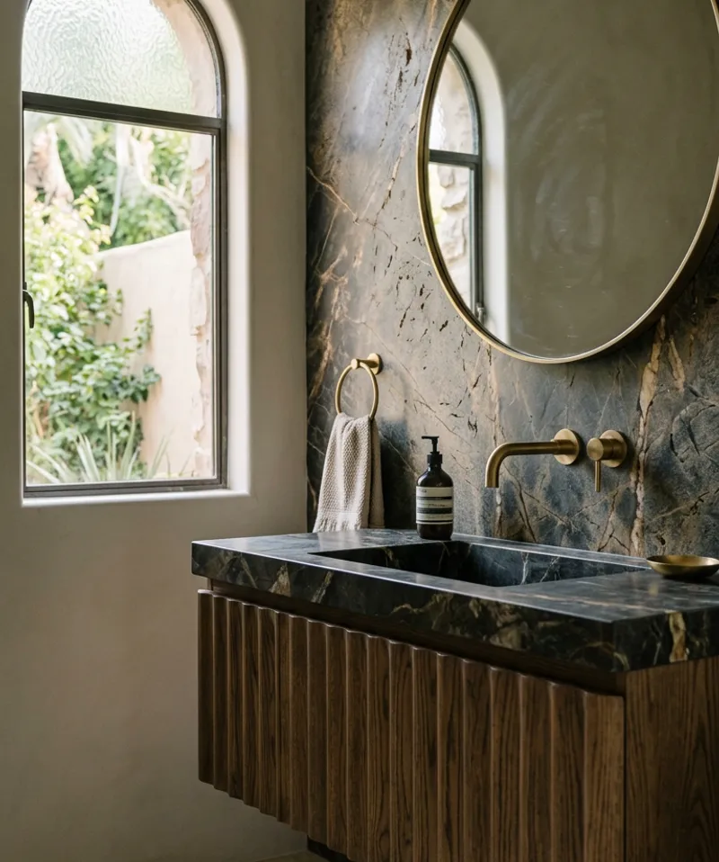 Arcadia Luxury Powder Room Interior Designer Arcadia Luxury Powder Room Interior Designer